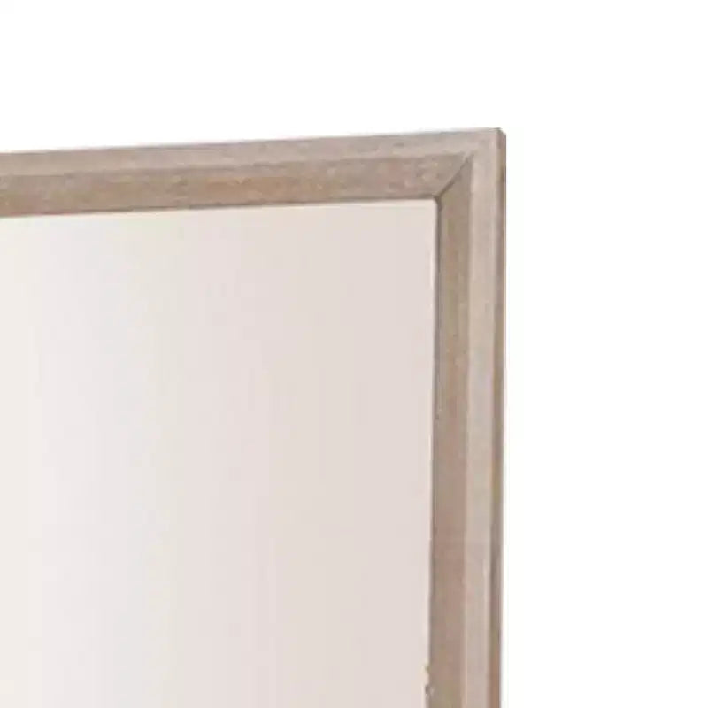 Royal Hampton Dresser Mirror, Modern Classic Oak Beige Solid Wood, 42 Inch