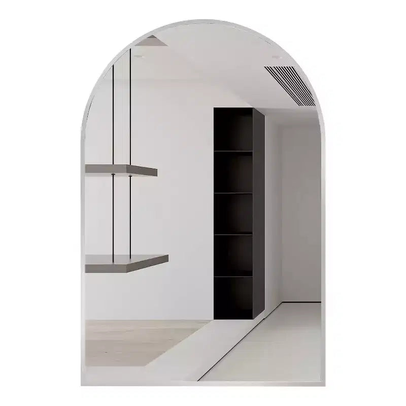 TUYOHW 24x32 Inch Wall Mount Bathroom Mirror,Arched Wall Mount Vanity Mirror for Bathroom,Bedroom