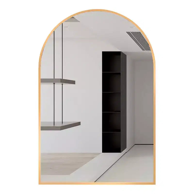 TUYOHW 24x32 Inch Wall Mount Bathroom Mirror,Arched Wall Mount Vanity Mirror for Bathroom,Bedroom