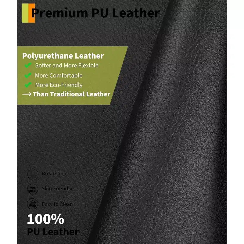 Oversized Wide Recliner Chair - PU Leather Large Manual Recliner for Adults,1.5X Sponge Filling and Easy Recline Mechanism for Relaxation