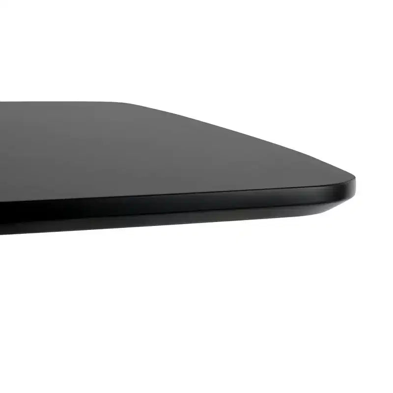 Mid Century Modern Dining Table, 31.5 in Modern Base Pedestal Table for Small Spaces Coffee Table for Dining Room, Kitchen-Black Small