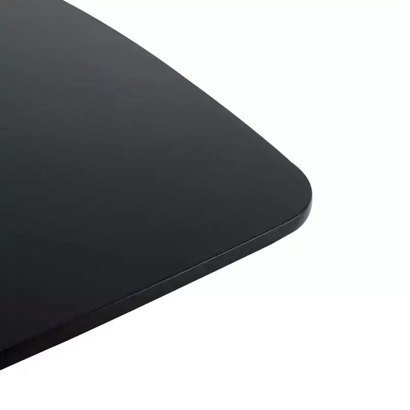 Mid Century Modern Dining Table, 31.5 in Modern Base Pedestal Table for Small Spaces Coffee Table for Dining Room, Kitchen-Black Small