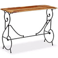 vidaXL Console Table Solid Acacia Wood 39.4x15.7x29.5