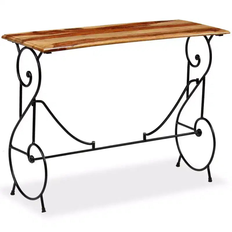 vidaXL Console Table Solid Acacia Wood 39.4x15.7x29.5