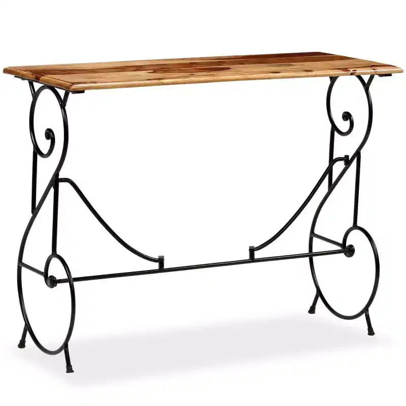 vidaXL Console Table Solid Acacia Wood 39.4x15.7x29.5