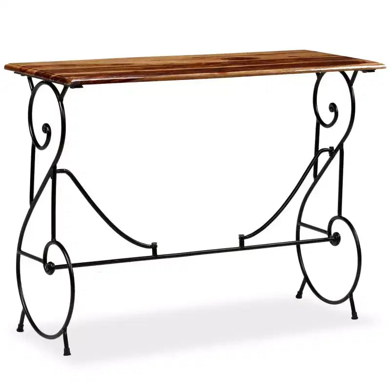 vidaXL Console Table Solid Acacia Wood 39.4x15.7x29.5
