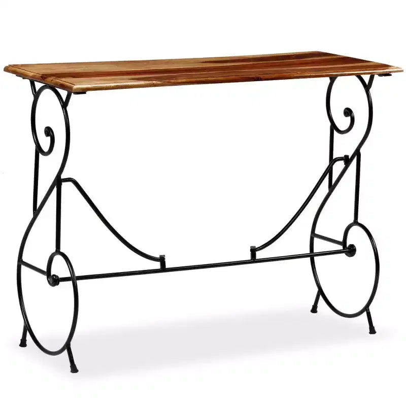 vidaXL Console Table Solid Acacia Wood 39.4x15.7x29.5