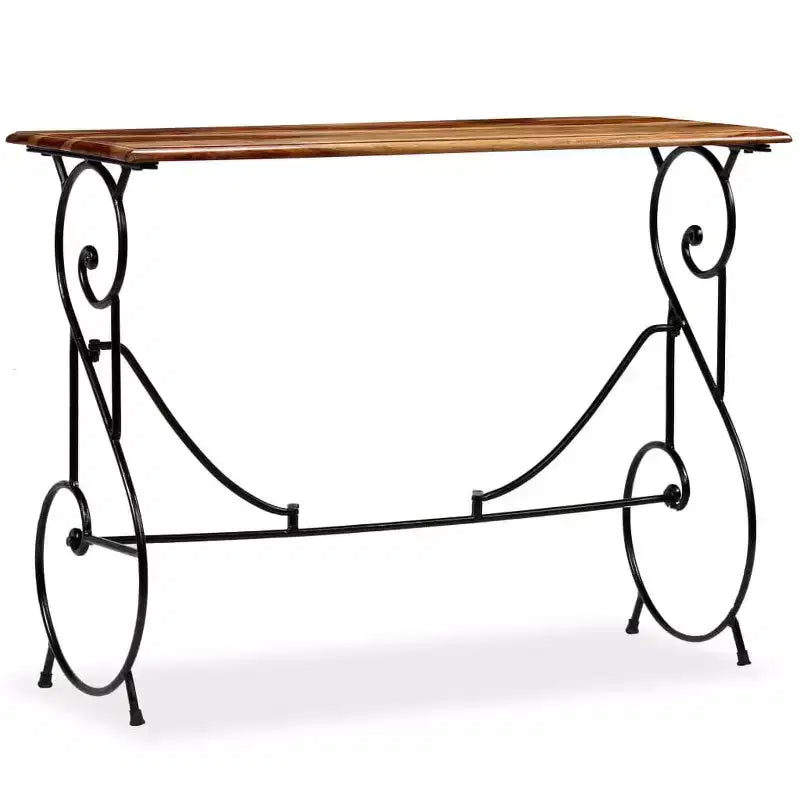 vidaXL Console Table Solid Acacia Wood 39.4x15.7x29.5