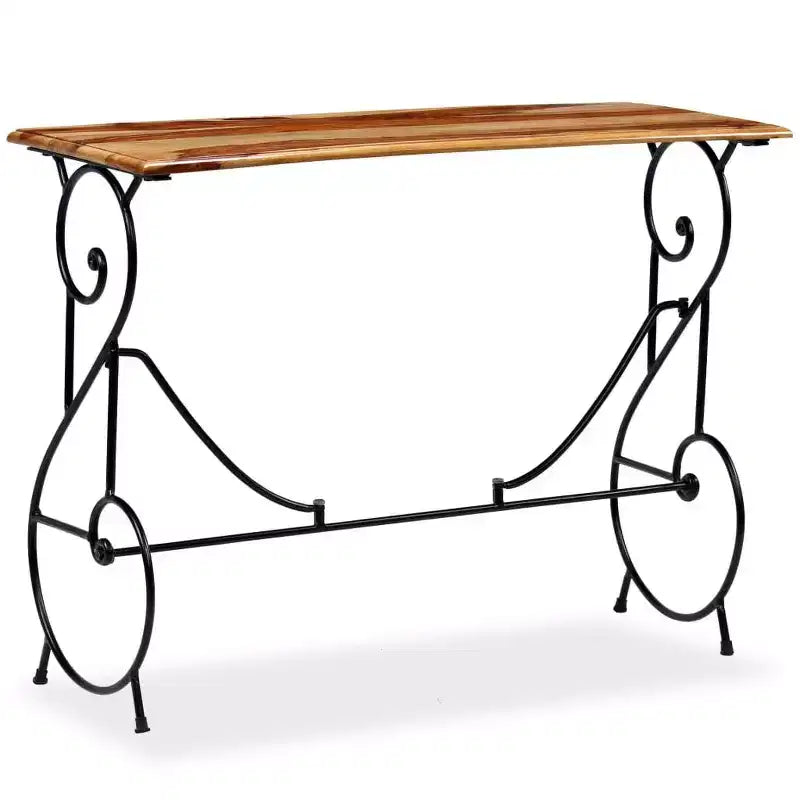 vidaXL Console Table Solid Acacia Wood 39.4x15.7x29.5