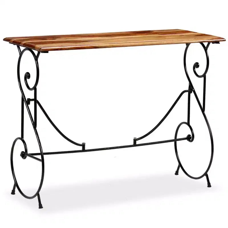vidaXL Console Table Solid Acacia Wood 39.4x15.7x29.5