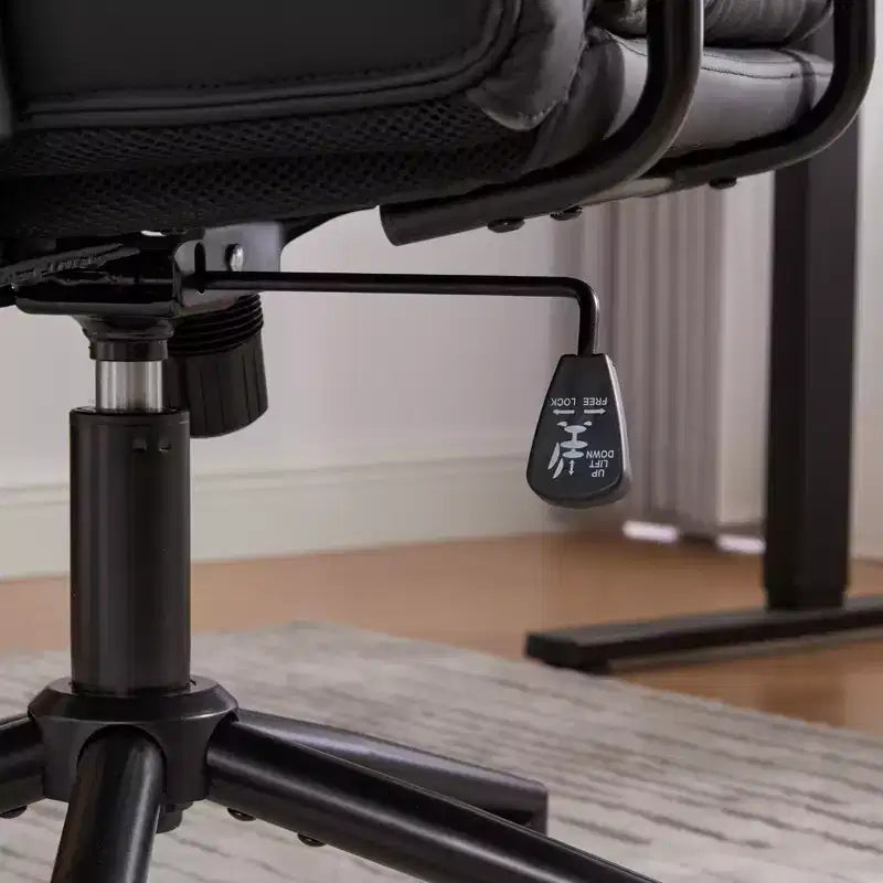 TUYOHW Classic Swivel Office Chair,40Reclining Computer Desk with PU Fabric and Optional Plush Foam Filling,Ergonomic Home Desk Chairs with Wheels