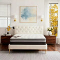 14 Inch Queen Hybrid Mattress in a Box, Anti Static, Medium Firm, Cooling Breathable Gel Memory Foam, CertiPUR-US Certified, White