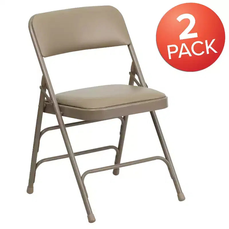 Flash Furniture HERCULES Series Metal Folding Chairs with Padded Seats