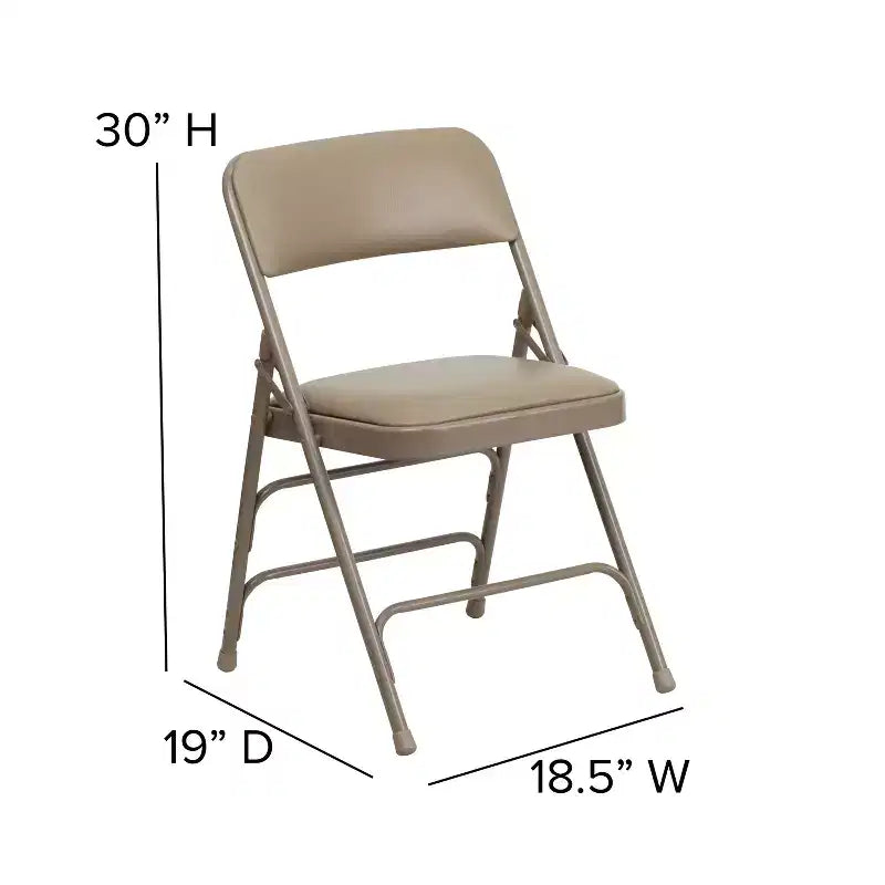 Flash Furniture HERCULES Series Metal Folding Chairs with Padded Seats