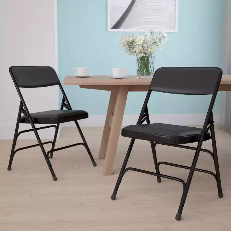 Flash Furniture HERCULES Series Metal Folding Chairs with Padded Seats