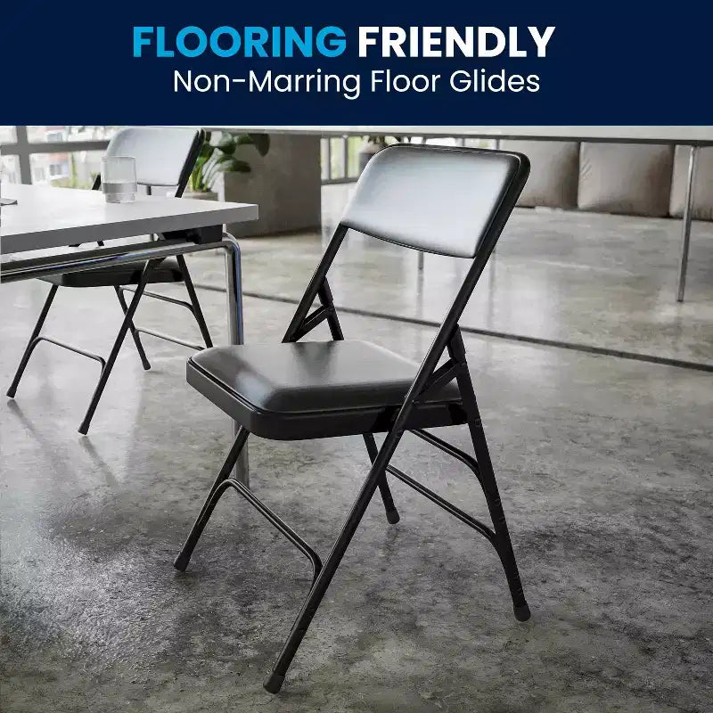 Flash Furniture HERCULES Series Metal Folding Chairs with Padded Seats