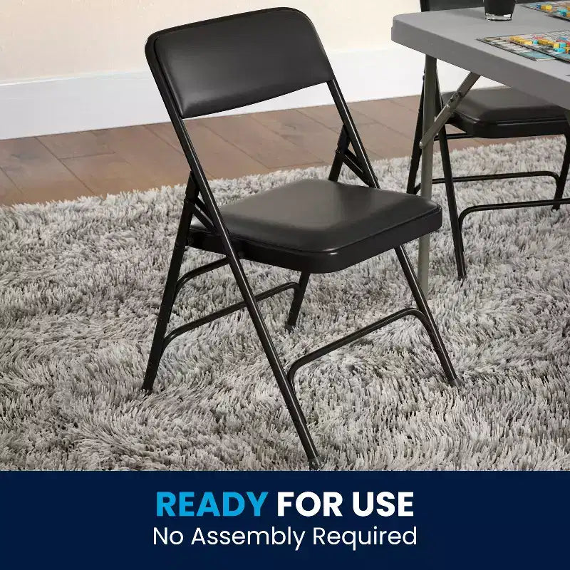 Flash Furniture HERCULES Series Metal Folding Chairs with Padded Seats