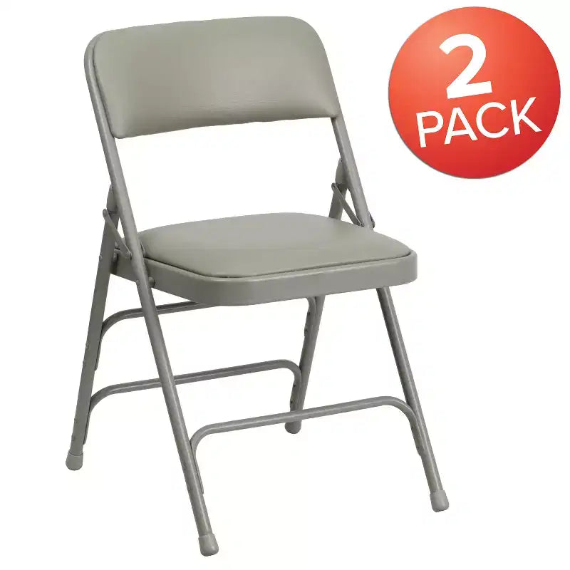 Flash Furniture HERCULES Series Metal Folding Chairs with Padded Seats