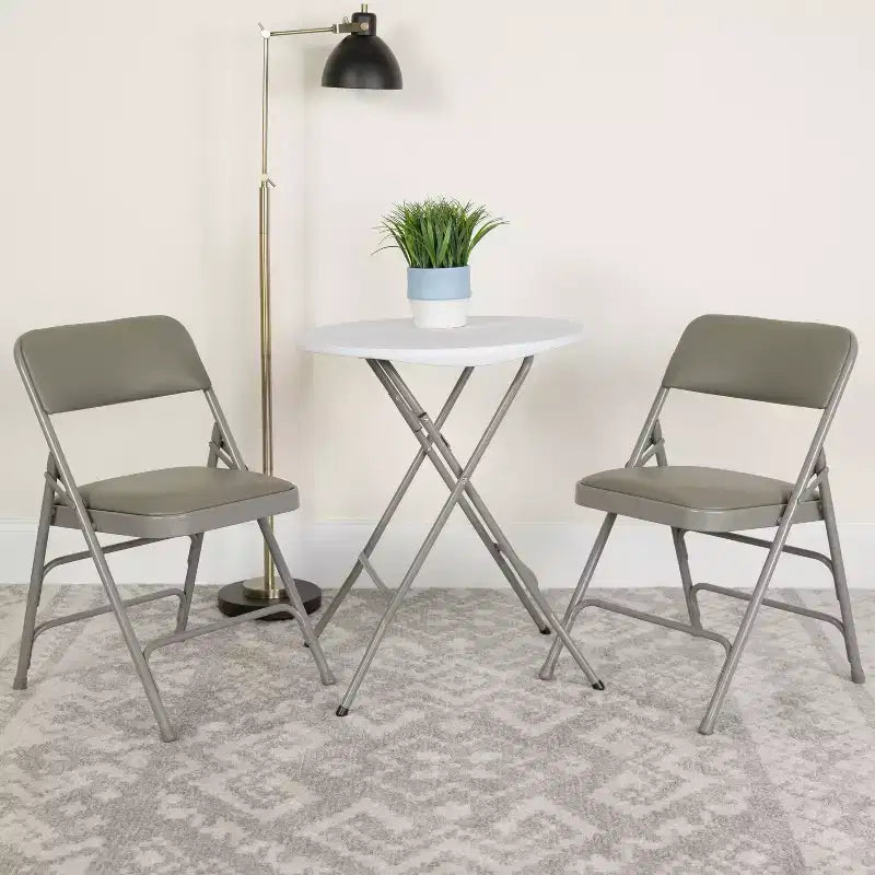 Flash Furniture HERCULES Series Metal Folding Chairs with Padded Seats
