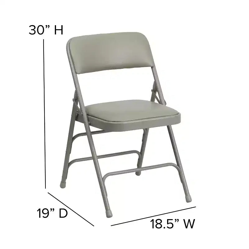 Flash Furniture HERCULES Series Metal Folding Chairs with Padded Seats