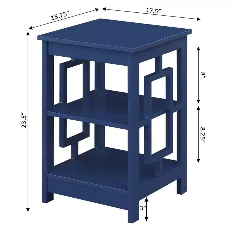 Town Square End Table with Shelves - Breighton Home