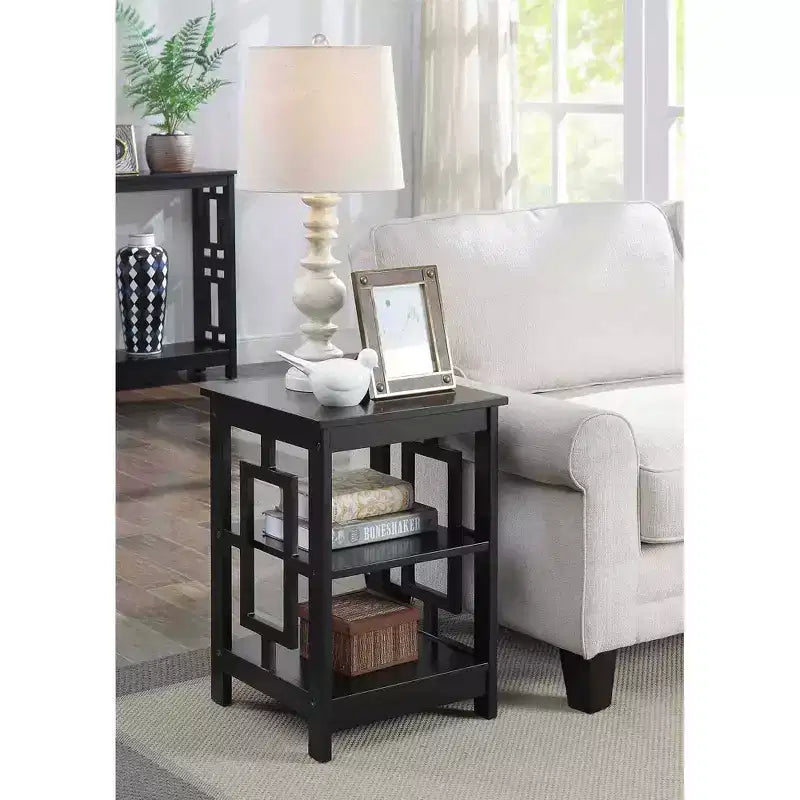 Town Square End Table with Shelves - Breighton Home