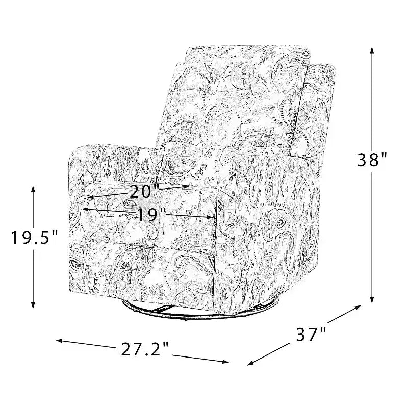 ART OF LIVING DESIGNS Diego Swivel Set of 2 Recliners
