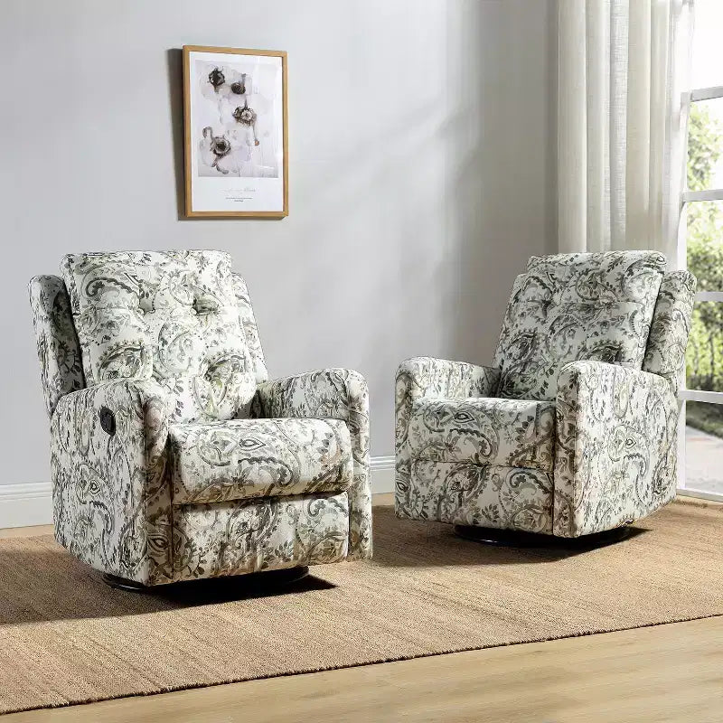 ART OF LIVING DESIGNS Diego Swivel Set of 2 Recliners