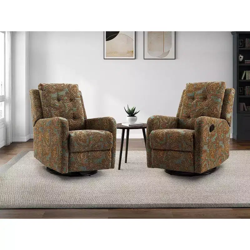 ART OF LIVING DESIGNS Diego Swivel Set of 2 Recliners