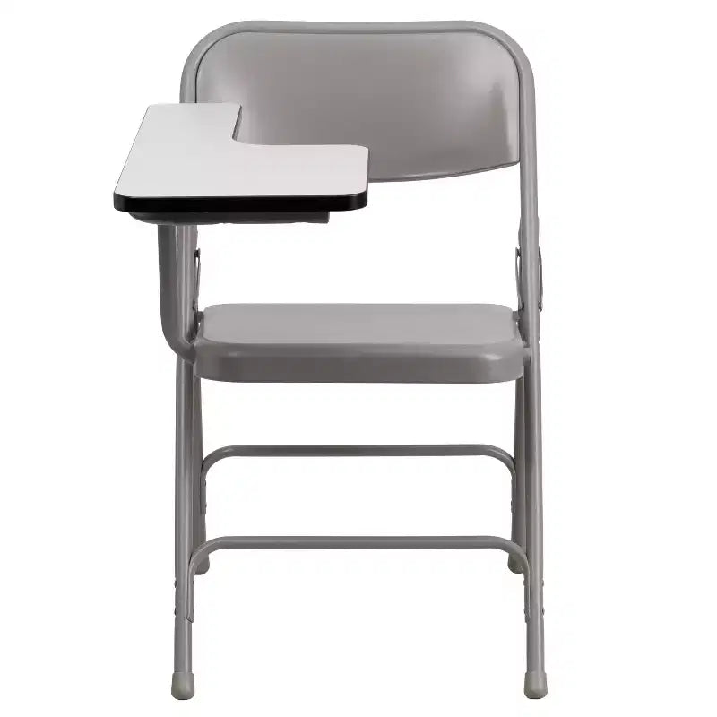 Emma and Oliver Premium Steel Folding Right Handed Tablet Arm Chair