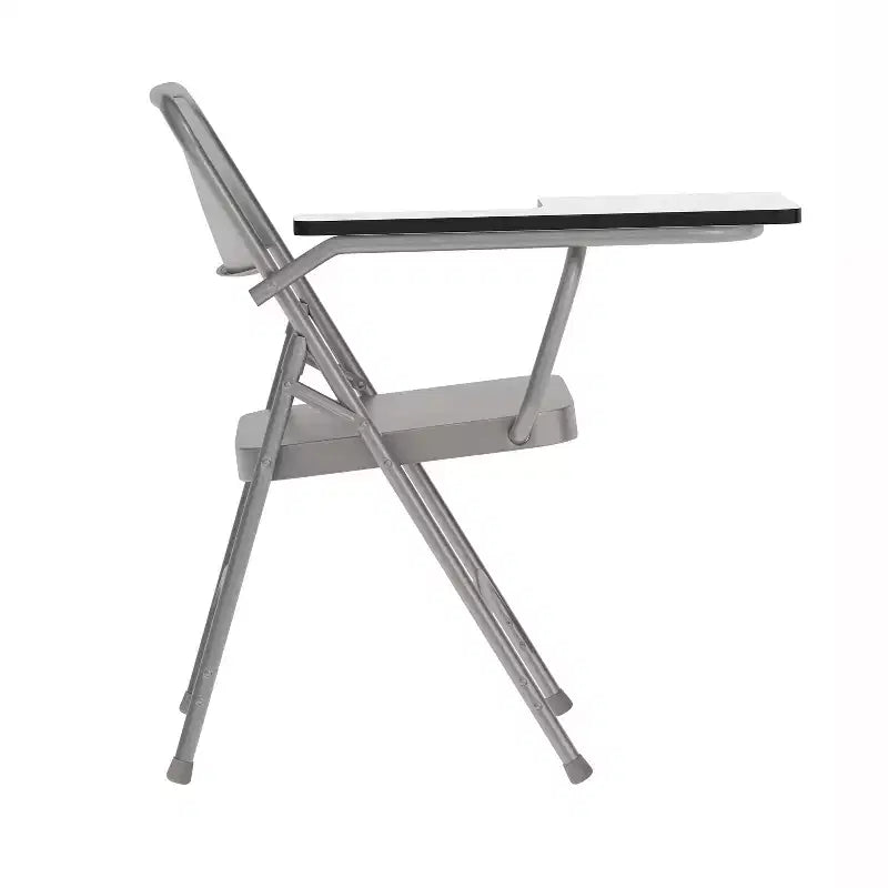 Emma and Oliver Premium Steel Folding Right Handed Tablet Arm Chair