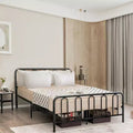Costway Stylish Queen Size Metal Bed Frame Platform Bed Base w/ Headboard & Footboard